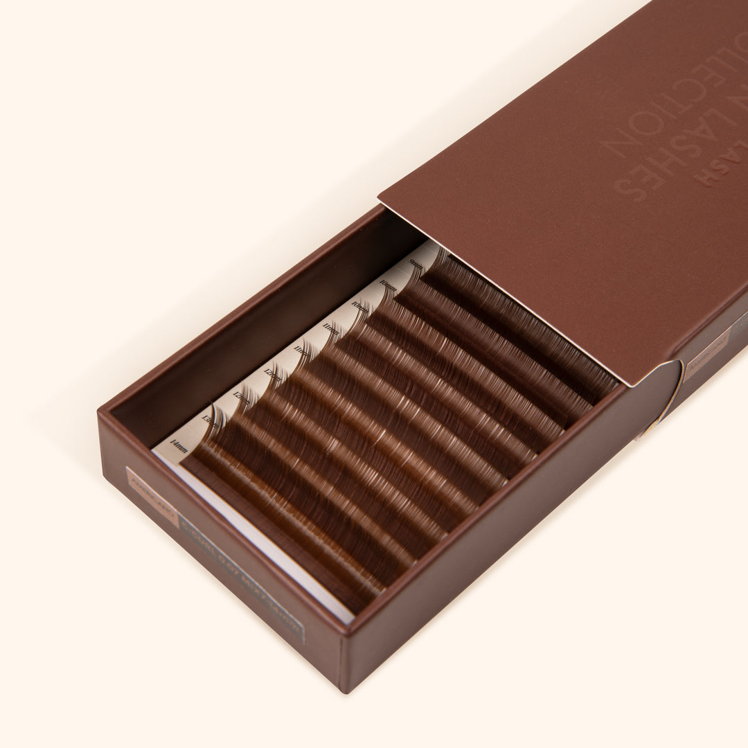 Braune Wimpern – Americano Kollektion