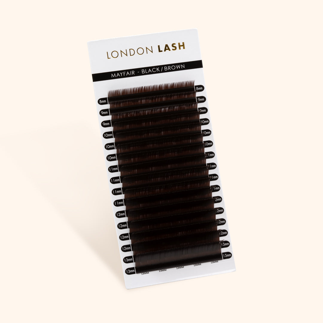 Ciglia Marrone Nero - Collezione Ristretto 0,05 Singole