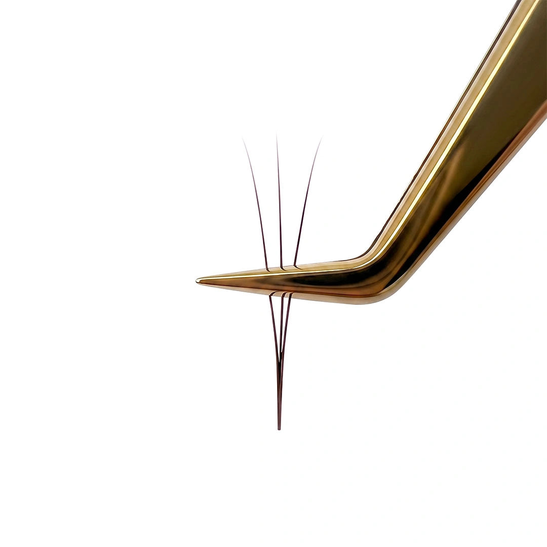 BROWN Narrow Premade/Promade Fans 3D 0.07 1000 fans - Mixed Lengths