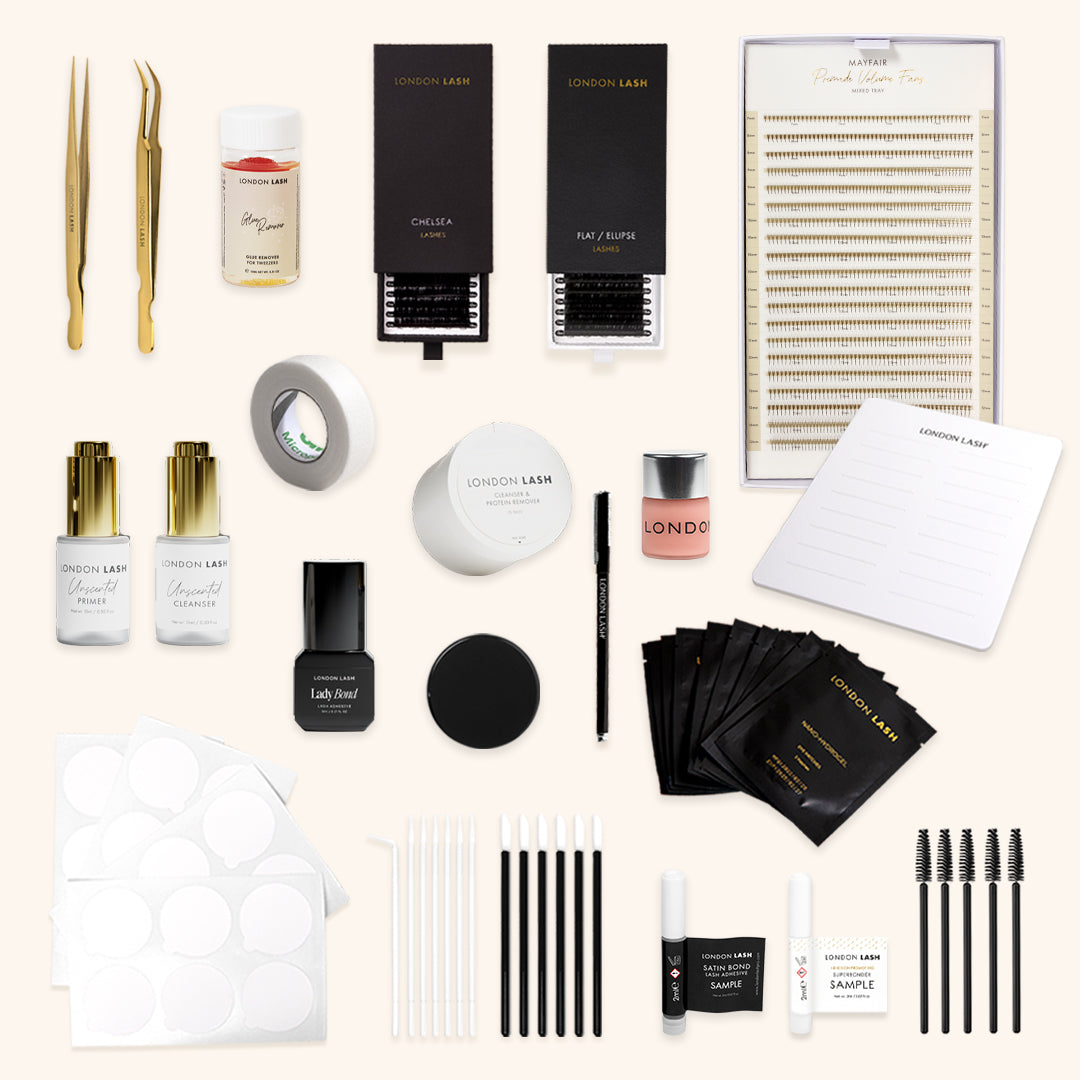 Kit di avviamento per Classic &amp; Corso di formazione per ciglia voluminose veloci