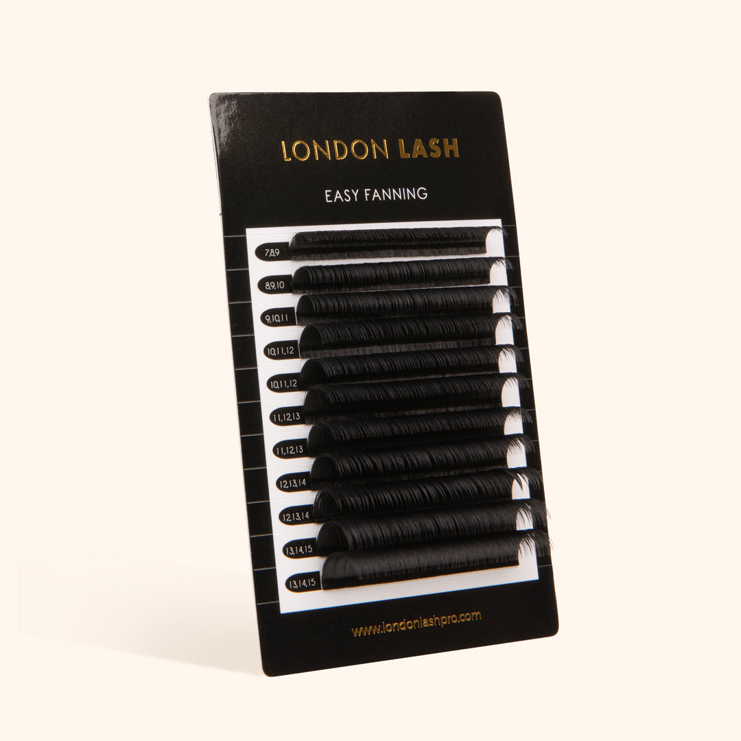 Selbstfächernde Volumenwimpern 0.07 (Easy Fanning)