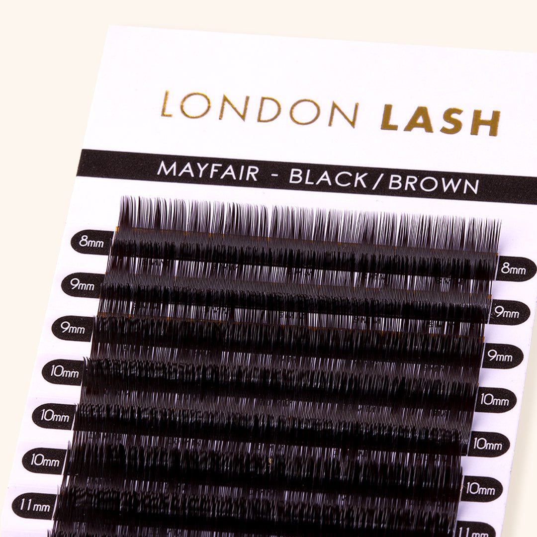 Classic Mayfair Lashes 0.15 in Schwarz-Braun