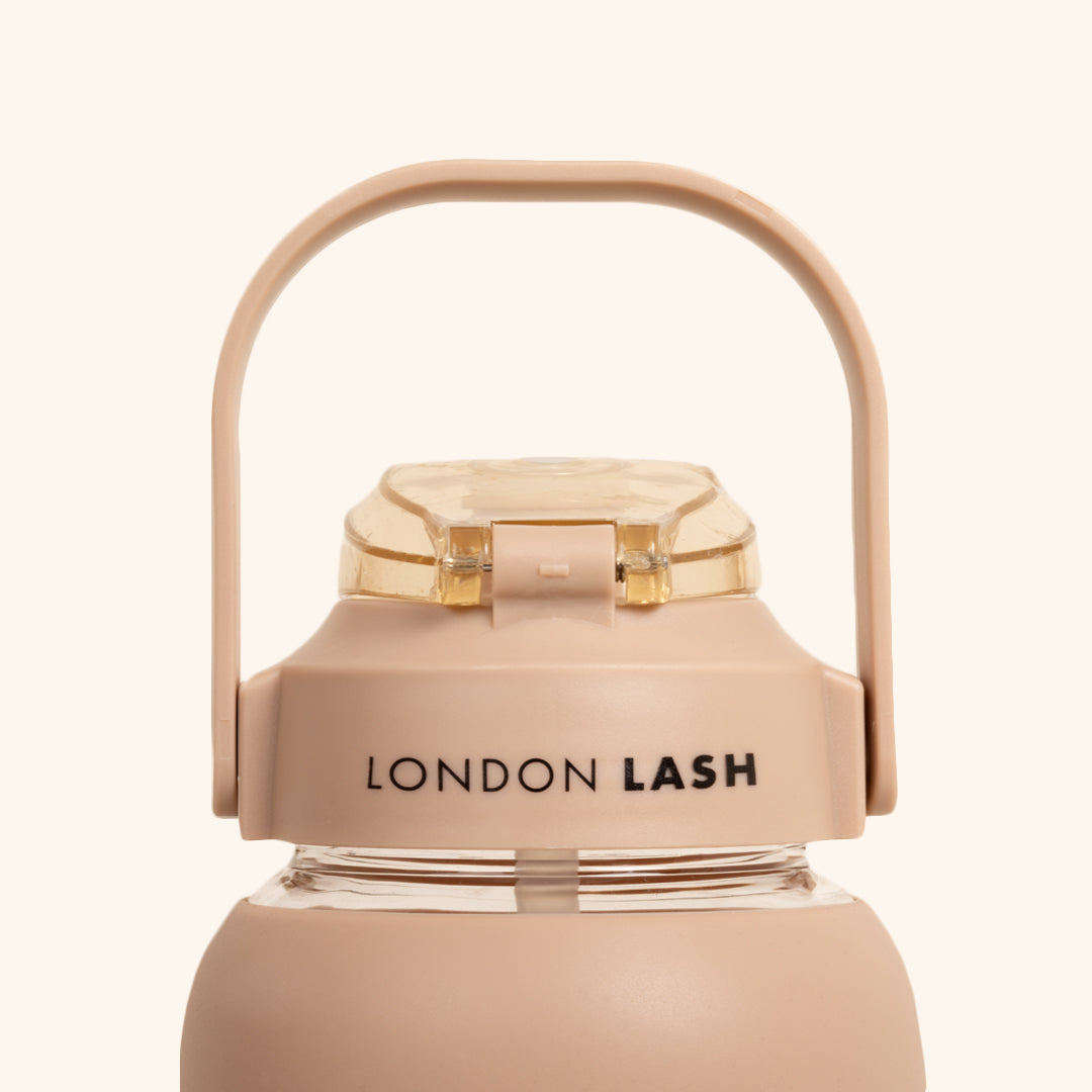 London Lash Glas-Wasserflasche