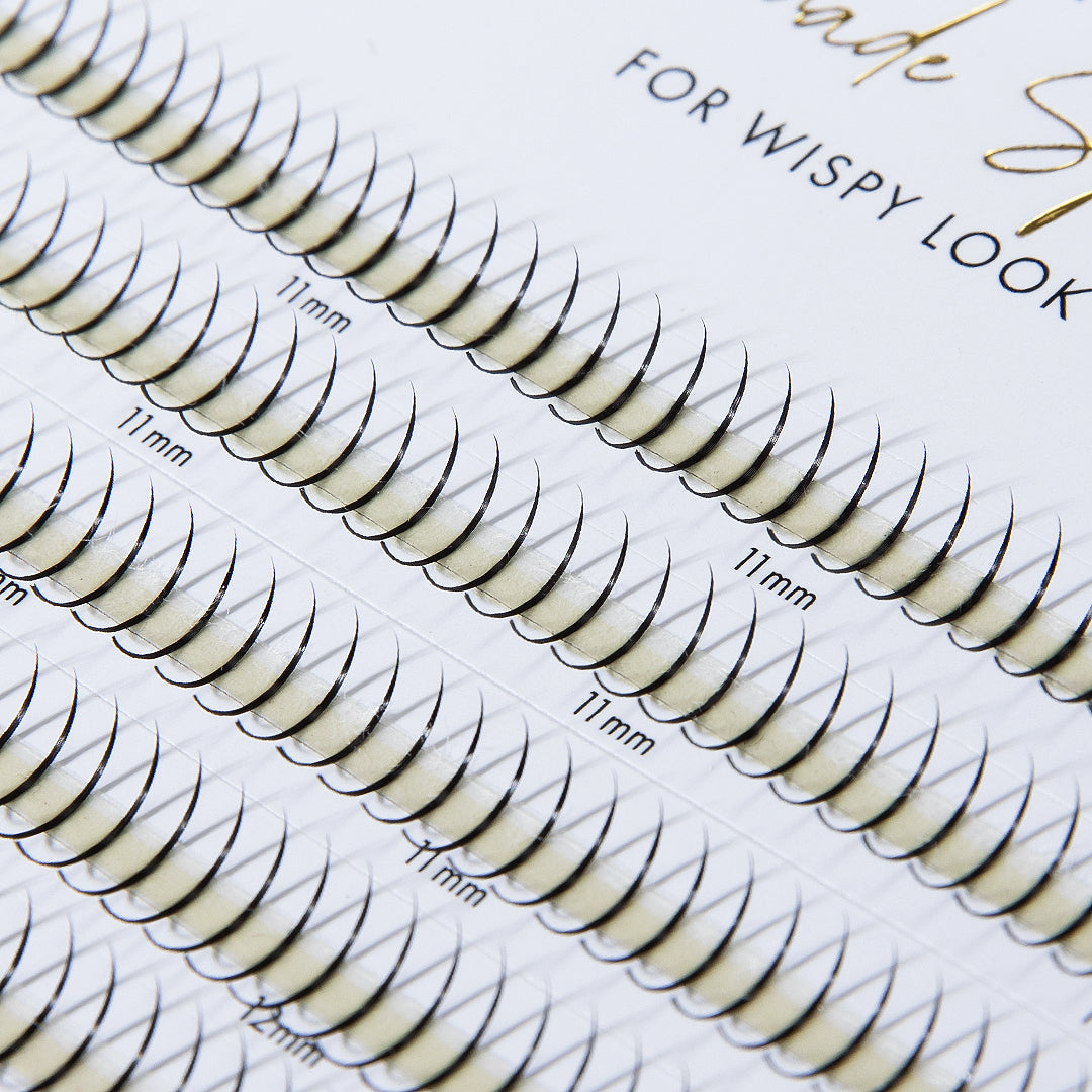 Premade lash spikes for wispy lashes