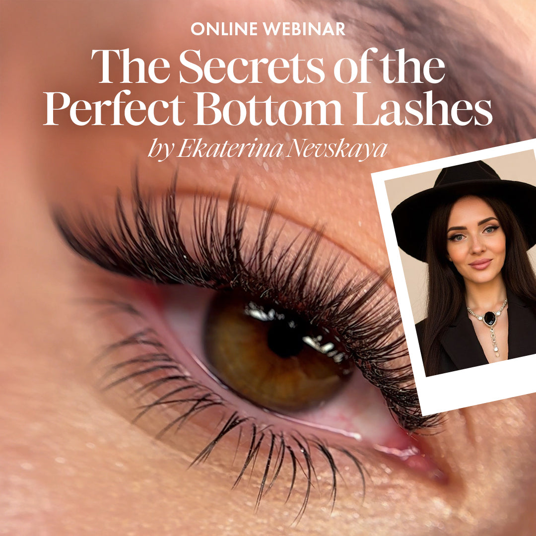 Online-Webinar „Das Geheimnis perfekter unterer Wimpern“ von Ekaterina Nevskaya