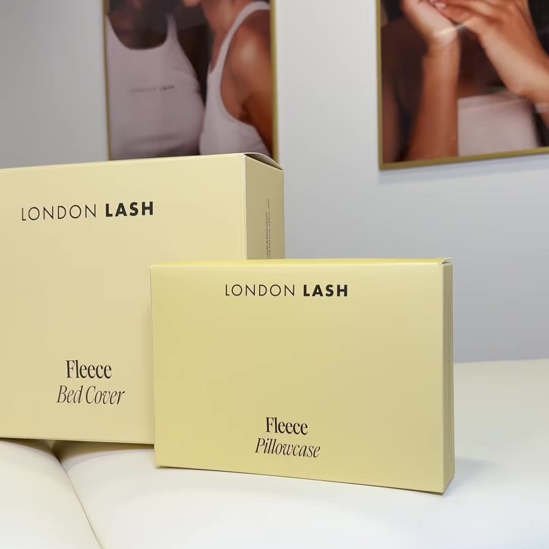 Beiges Teddy-Fleece Bettlaken und Kissenbezug