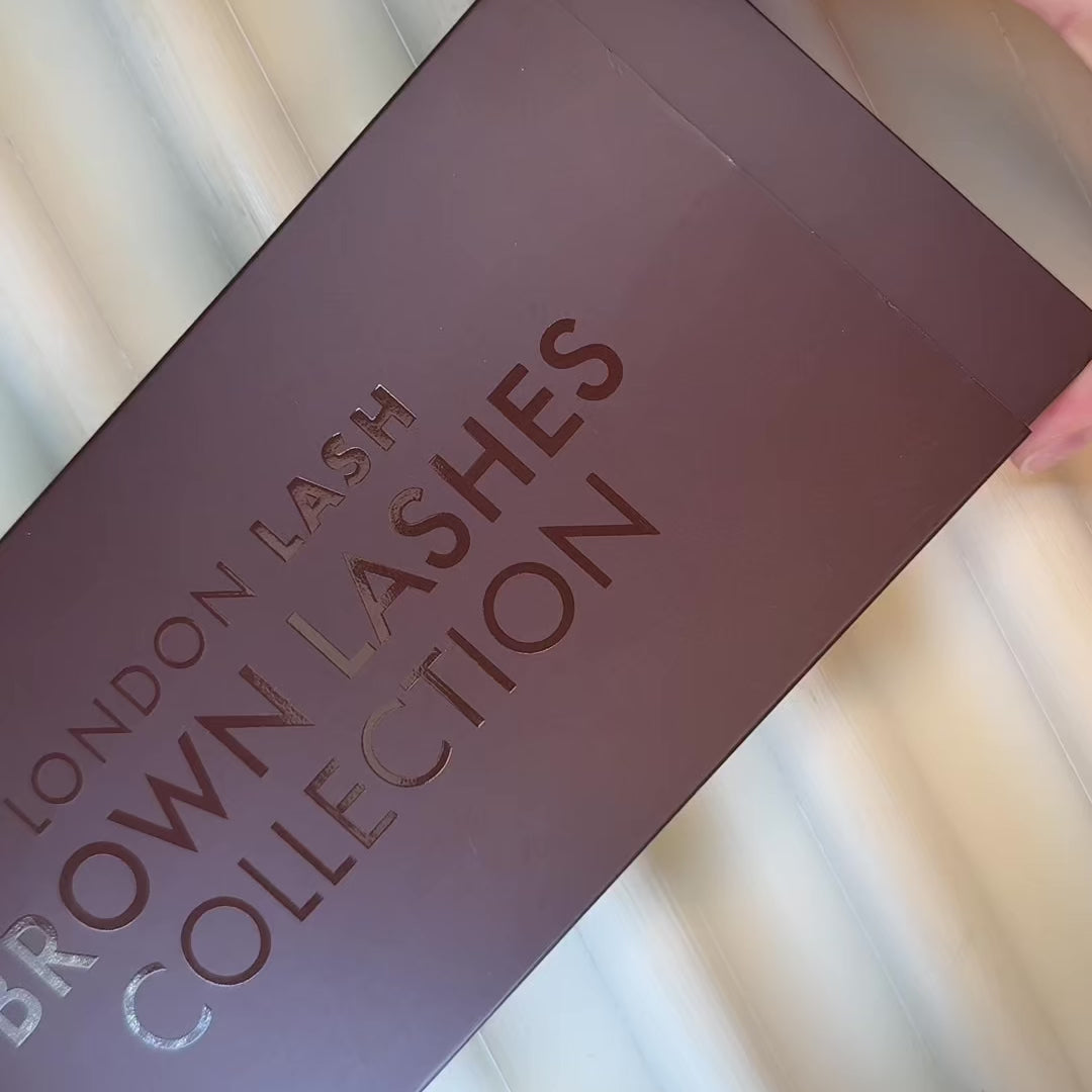 Braune Volume Lashes Kollektion 0.15